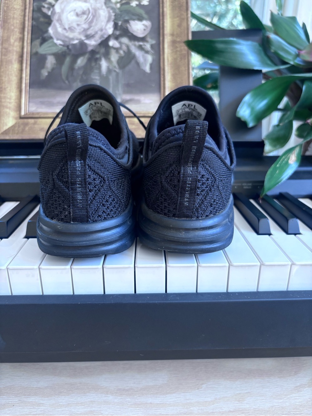 APL techloom phantom Black Sneakers with Lime Logo - Picture 5 of 7